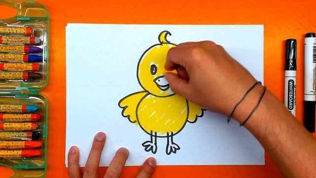 ЦЫПЛЕНОК просто рисуем дома / Учимся рисовать ЗВИРИ РыбаКит смотреть онлайн
