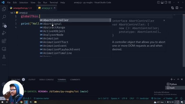 How to console.log() in Python ☕ смотреть онлайн