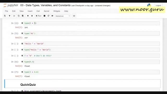 [Python 006] Data Types in Python | أنواع البيانات في بايثون смотреть онлайн