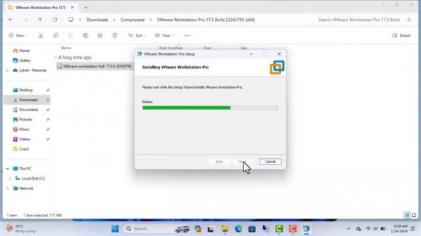 VMWare Workstation 17 Pro on Windows 11