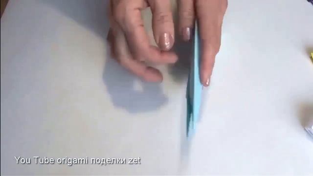 Как сделать кролика из бумаги. Легкое оригами зайчик.