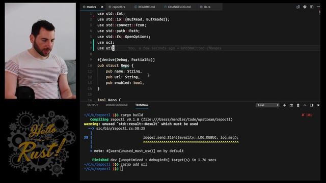 Hello Rust! #3 - Code Review (Result, Error handling, URL parsing, external crates) смотреть онлайн