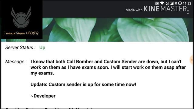 SMS BOMBER IN ANDROID BY TECHNICAL SHIVAM HACKER смотреть онлайн