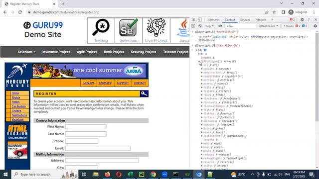 Python Playwright Beginner[2023] Part 15: Inspect Playwright Selectors in Chrome Dev Tools смотреть онлайн