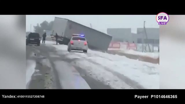В Ростовской области из за метели затруднено движение на трассах смотреть онлайн