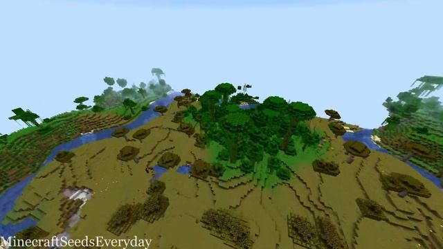 Minecraft Java 1.16.2 Seed: Spawn in a mesa village that stands on top of an exposed mineshaft смотреть онлайн