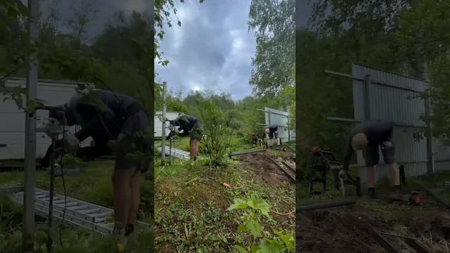 Встраиваем откатные ворота в готовый забор смотреть онлайн