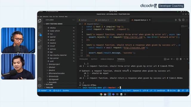 Dicoding Developer Coaching #78 : Back-End | Menulis Unit Testing di JavaScript смотреть онлайн