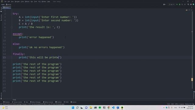 [Arabic] [24] Python / Exceptions смотреть онлайн