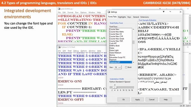 54. CAMBRIDGE IGCSE (0478-0984) 4.2 Integrated development environments (IDEs) смотреть онлайн