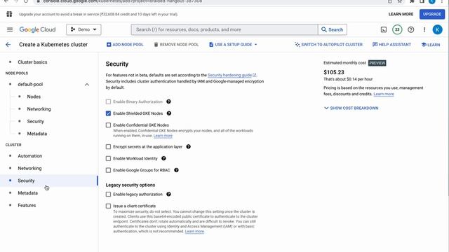 Creating and deleting GKE Clusters in GCP using Console смотреть онлайн