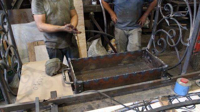 Примерка мангала.