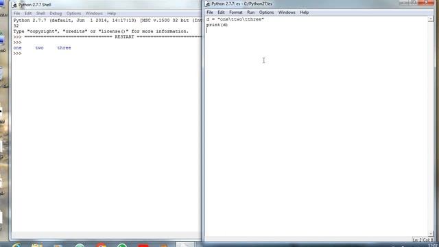 Escape Sequences in Python(both Tab and Enter) смотреть онлайн
