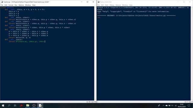 Python Path Tracer Part 1 - Vector смотреть онлайн