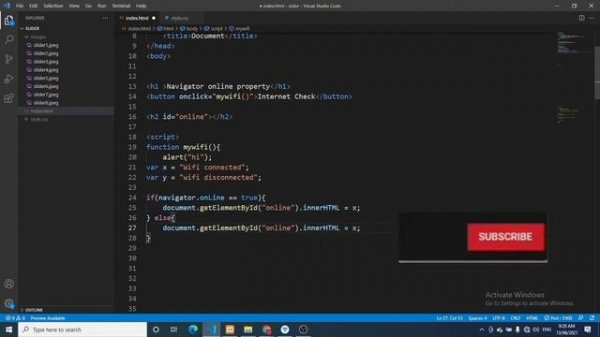 javascript navigator online property bangla tutorials .