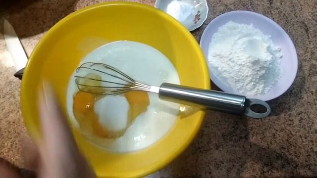 Вишнево творожный заливной пирог.