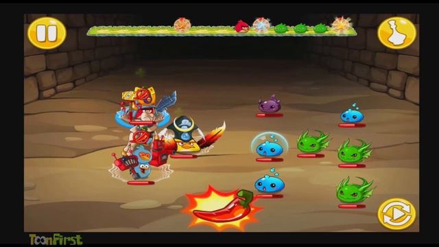 Angry Birds Epic: Vs Red Boss Dragon - Angry Birds Vs Puzzle and Dragons смотреть онлайн