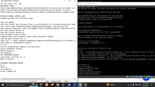 Implementasi Instalasi Wordpress dan Phpmyadmin pada Docker Ubuntu Server 20 menggunakan VirtualBox смотреть онлайн