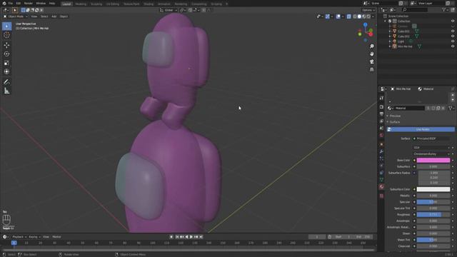 3D Among Us Character Tutorial | Blender 2.9 смотреть онлайн