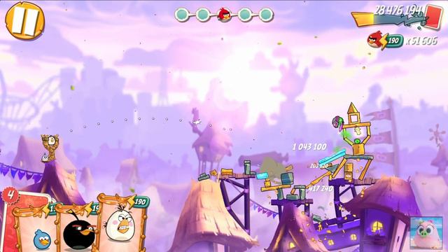 Angry Birds 2. Level/Уровни 1566-1570 + БОСС. смотреть онлайн