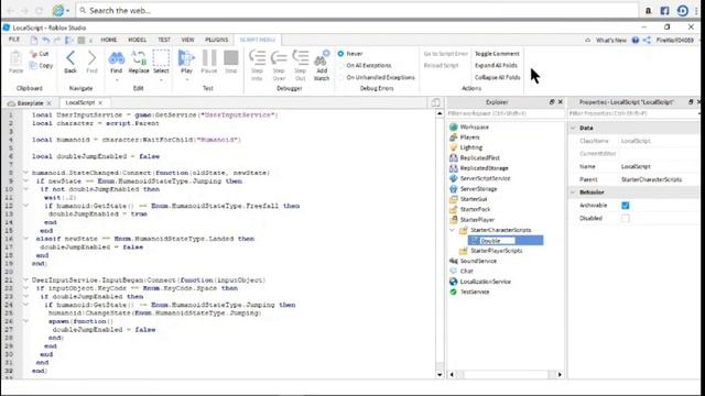 Double jump script (short video) смотреть онлайн