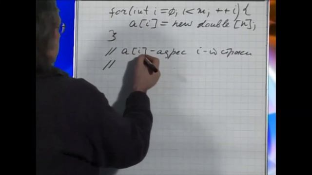 Лекция 145: Представление матрицы с помощью массива указателей на строки