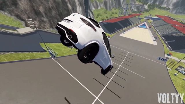 Nissan gtr VS big ramp - BeamNG Drive | @Voltyy смотреть онлайн