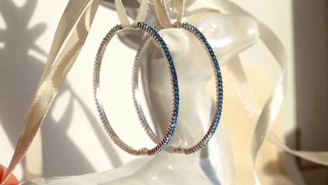 Серьги конго с сапфировой шпинелью 5 см в диаметре смотреть онлайн