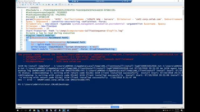 AZPosh: Thom Schumacher Parsing SCCM Logs and Taking action on them смотреть онлайн