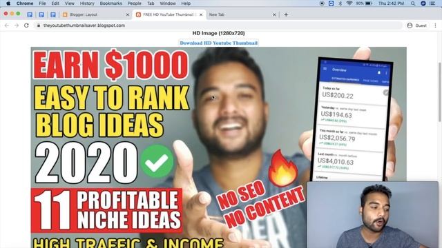 Create Youtube Thumbnail Downloader Tool (SCRIPT) on Blogger (LIFETIME EARNING) ? **NO INVESTMENT** смотреть онлайн