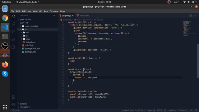 06 - Hooking up browsersync with gulp to serve our static files - Gulp 4 смотреть онлайн