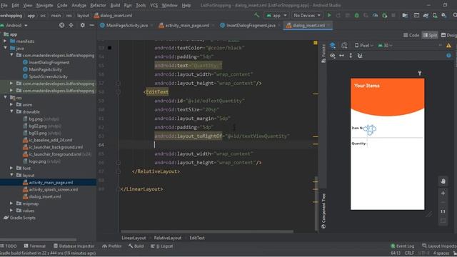 Part 03: Create a dialog fragment for adding new items into our list смотреть онлайн