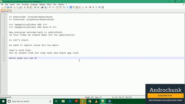 | Part-4 | Menu of ColorPicker App in Android using Android Studio. смотреть онлайн