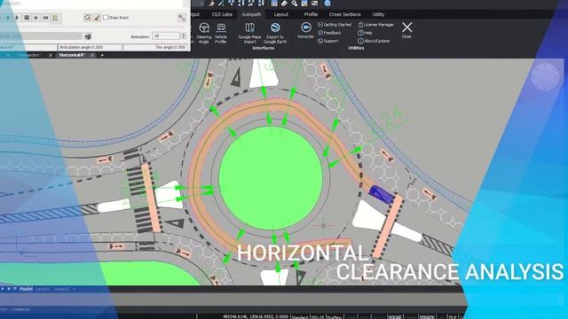 Autopath 2021.1 - Swept path analysis and vehicle turning simulation software (Complete overview) смотреть онлайн