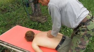 Мануальная терапия в саду .