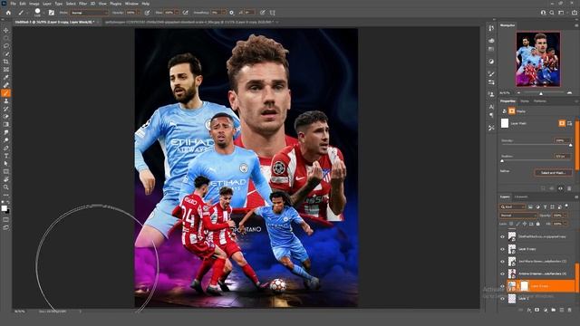 FREE PSD ? | Matchday poster design ?? | Photoshop Tutorial смотреть онлайн