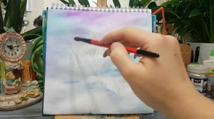 ?Как нарисовать первые цветы.