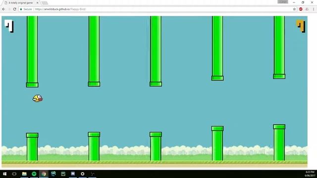 Flappy Bird in the browser! смотреть онлайн
