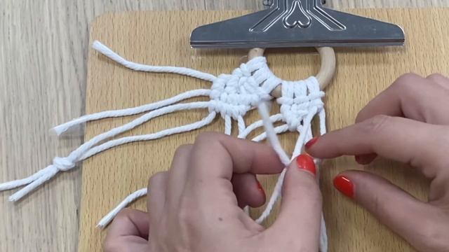 ADORNO DE NAVIDAD / COPO DE NIEVE DIY MACRAME TUTORIAL смотреть онлайн