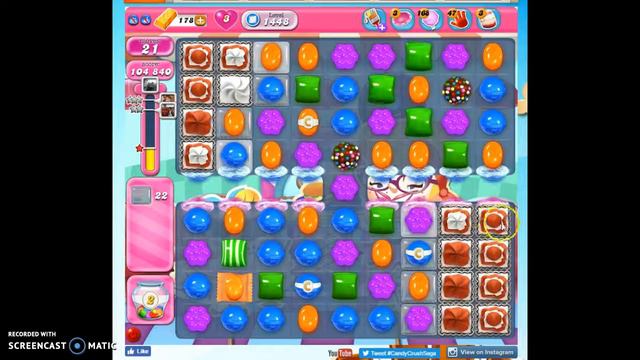 Candy Crush Level 1448 help w/audio tips, hints, tricks смотреть онлайн