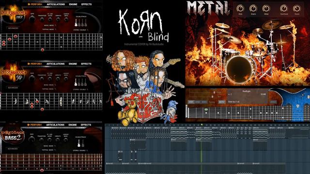 FL STUDIO METAL Korn Blind (Instrumental COVER) смотреть онлайн