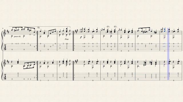 The Silver Lake - Schottische - P. W. Newton (fl. 1902) - Tablature