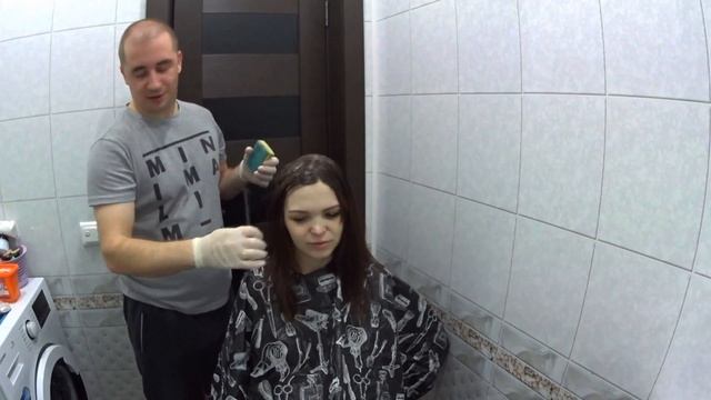 Покраска волос в домашних условиях \ Влоги каждый день \ Ежедневные видео \ Сельские влоги смотреть онлайн