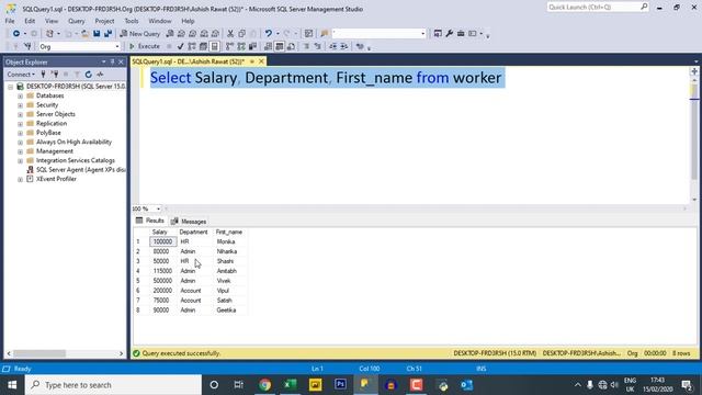 How to use Order By Clause in SQL in Hindi | Order By Keyword in SQL Tutorial for Beginners смотреть онлайн