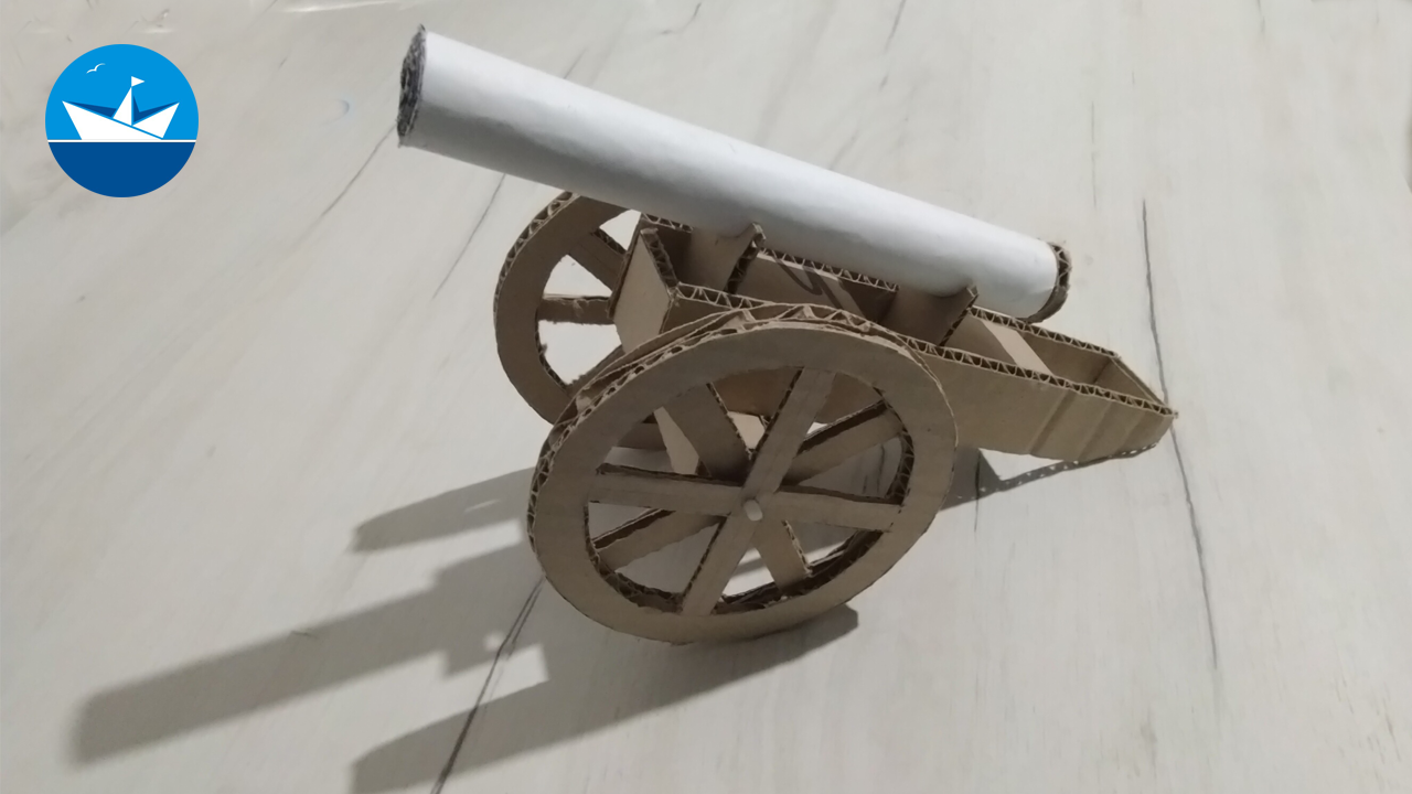 Пушка из картона/Cannon Made Of Cardboard/DIY