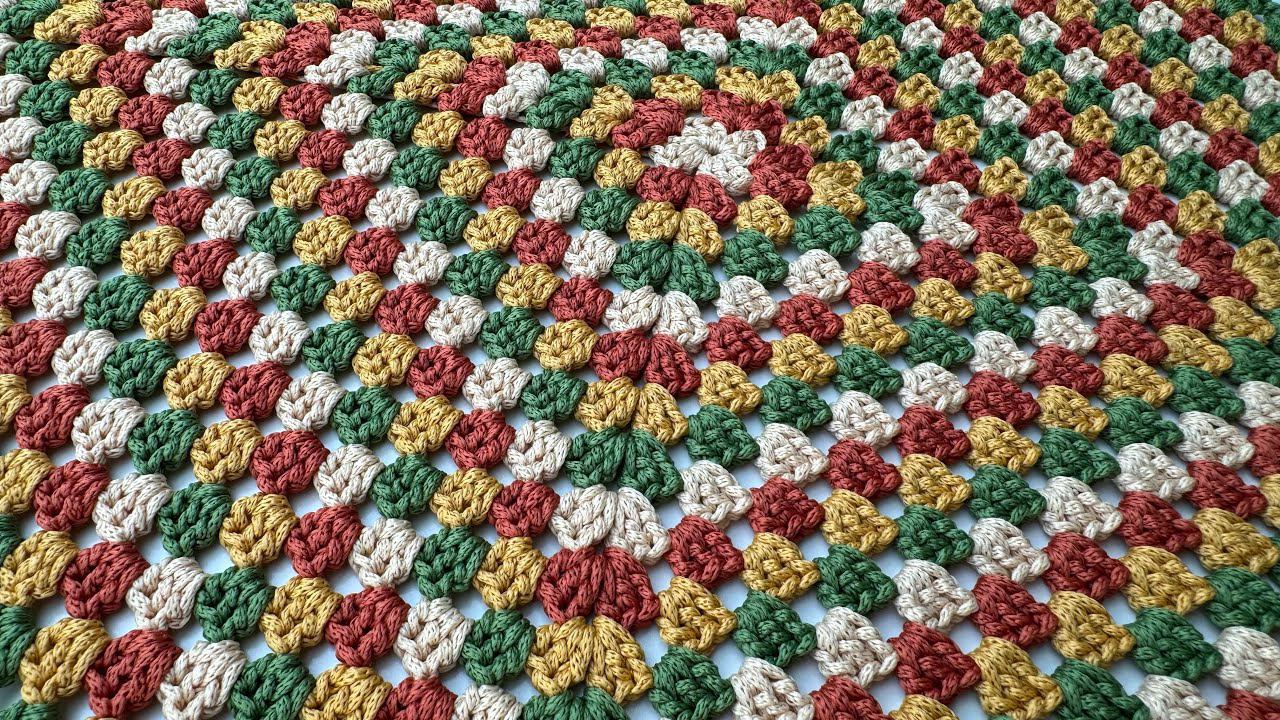 Классический бабушкин квадрат крючком подробно и очень просто. Из него вяжут все! смотреть онлайн