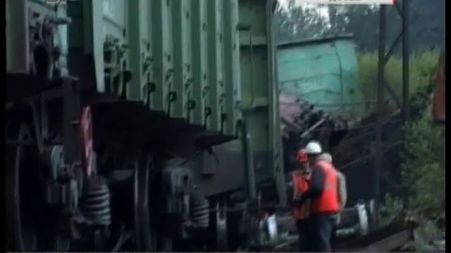 Вагон с радиоактивным топливом сошел с рельсов на Южном Урале смотреть онлайн