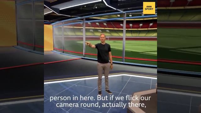 Dan Walker shows off BBC Sport's new VR Studio смотреть онлайн
