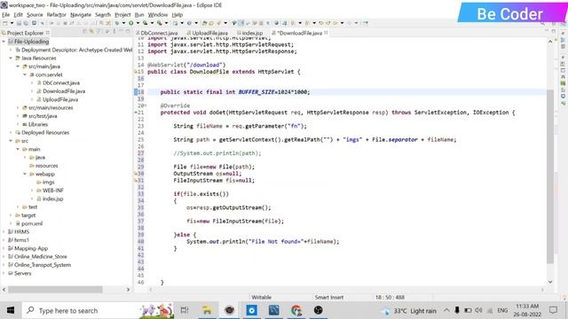 File downloading using Servlet JSP Tutorials смотреть онлайн
