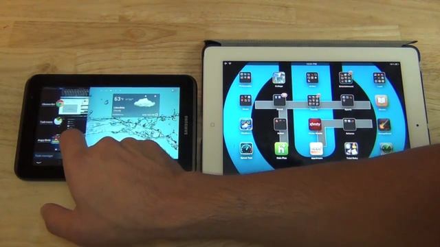 Samsung Galaxy Tab 2 7.0 versus Apple Ipad tercera generación - смотреть онлайн